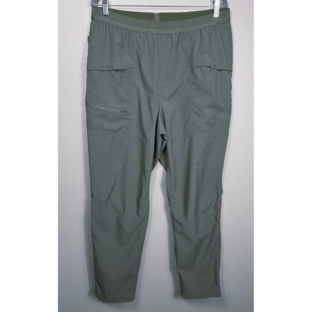 Mountain Hardwear Womens Hiking Pants Large Olive Green Lightweight Trail Pull